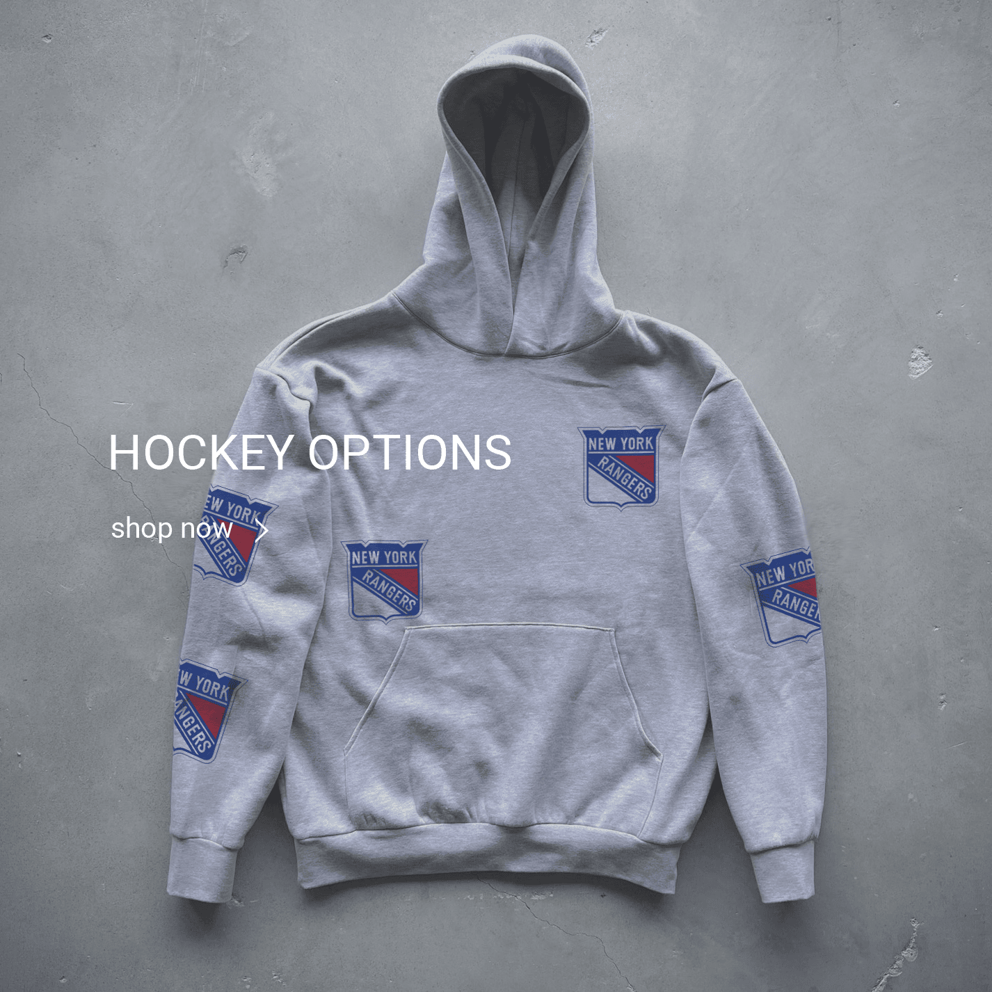 Custom 5 Spot HOODIE embroidery - Hockey Options