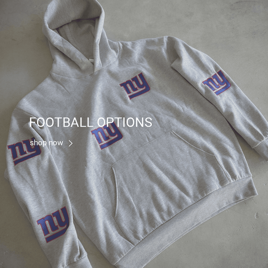 Custom 5 Spot HOODIE embroidered - Football options