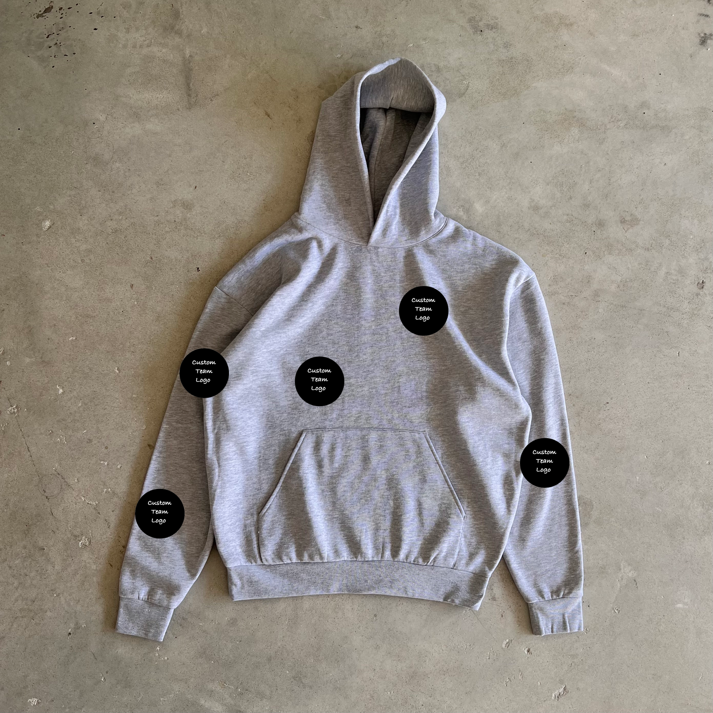 Custom 5 Spot HOODIE embroidered - Soccer options