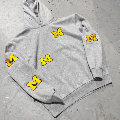 Custom 5 Spot HOODIE embroidery - ALL COLLEGE options