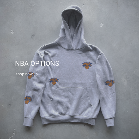 Custom 5 Spot HOODIE embroidery - NBA Options