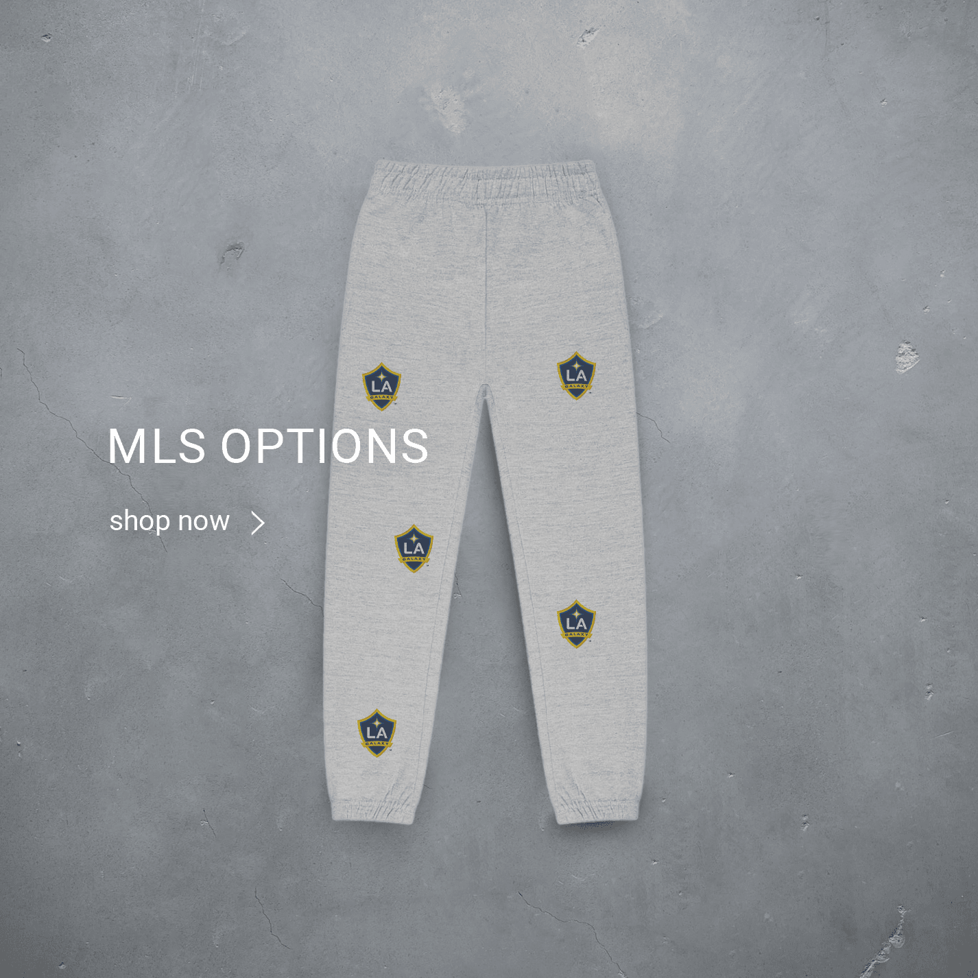 Custom 5 Spot Sweatpant embroidery - MLS options