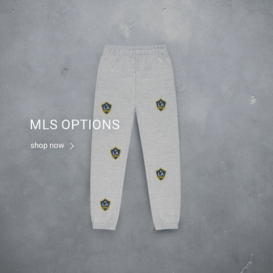 Custom 5 Spot Sweatpant embroidery - MLS options