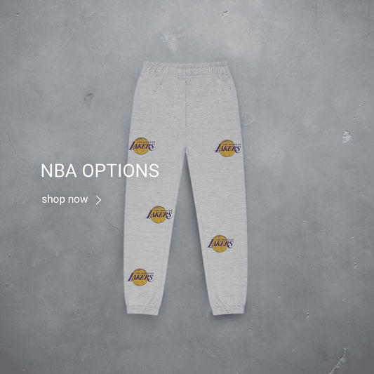 Custom 5 Spot Sweatpant embroidery - NBA Options