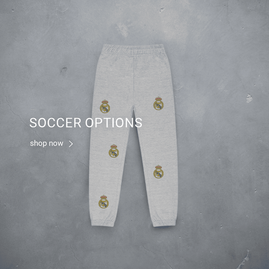 Custom 5 Spot Sweatpant embroidery - Soccer Options