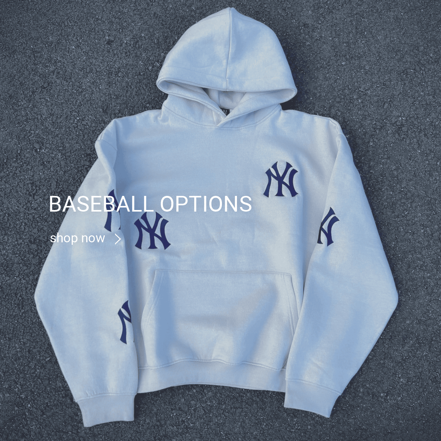 Custom 5 Spot Hoodie - Baseball Options